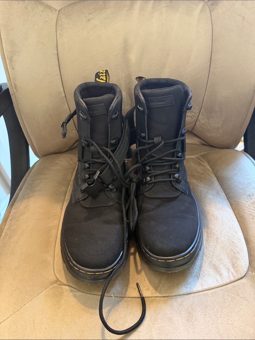 Dr. Martens Black Combs Tech Boots